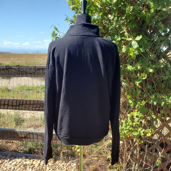 PINK VS Black & White 1/4 Zip Pullover Sweatshirt Size Large NWOT - Picture 14 of 16